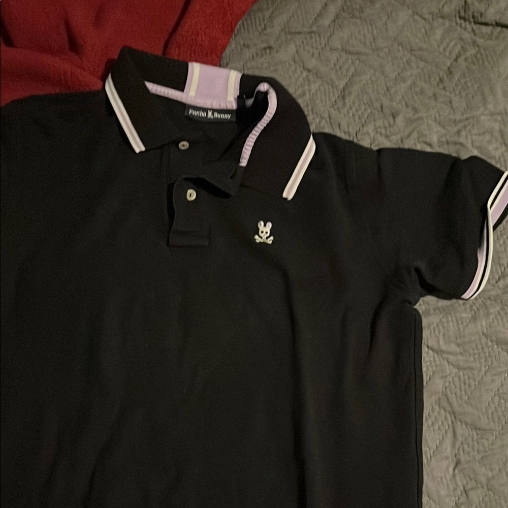 Psycho Bunny Black Polo Shirt